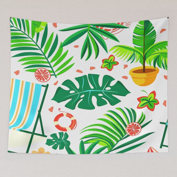 Item preview, Summertime Beach Art Designs Vibrant Colorful Tropical Pattern designed and sold by DEC02.