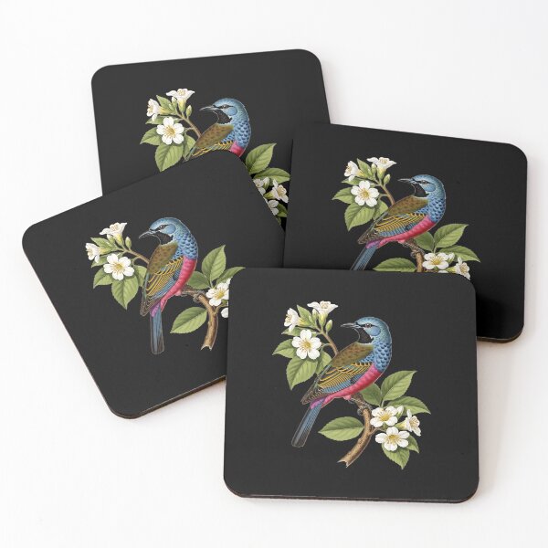 Item preview, Vintage Botanical  Tropical Bird & White Flowers designed and sold by UrbanPrts.