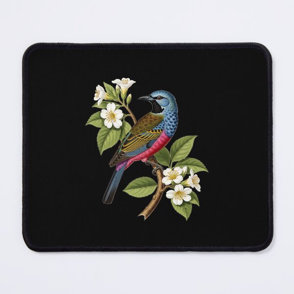 Item preview, Vintage Botanical  Tropical Bird & White Flowers designed and sold by UrbanPrts.