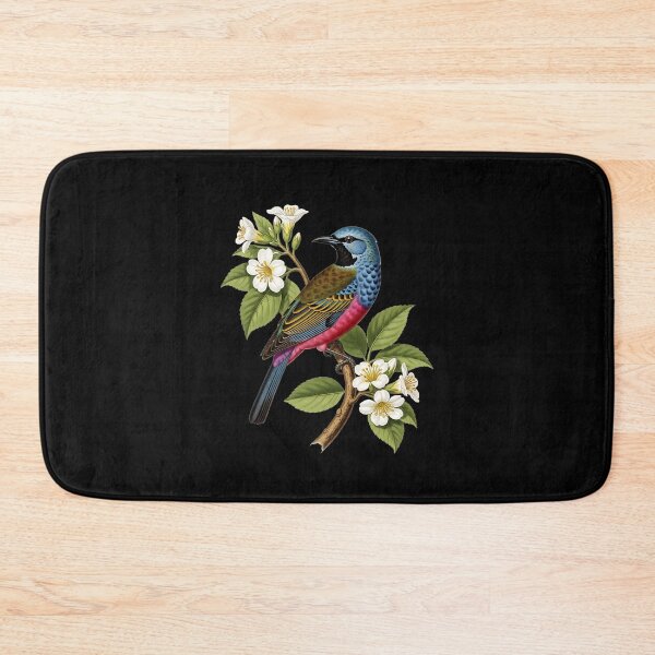 Item preview, Vintage Botanical  Tropical Bird & White Flowers designed and sold by UrbanPrts.