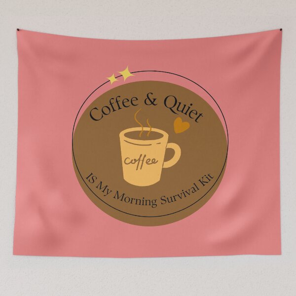 Item preview, Coffee And Quiet My Morning Survival Kit,   Coffee designed and sold by HoppingCreation.