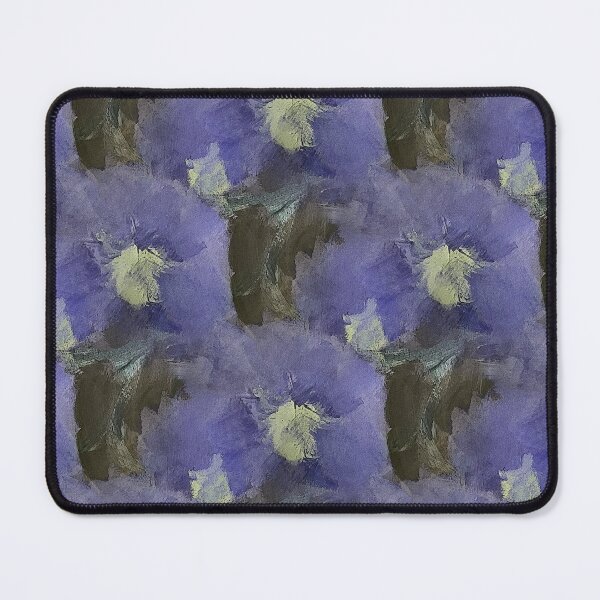 Item preview, Painterly Floral Abstract Pattern in Purple and Brown designed and sold by Artistestella.