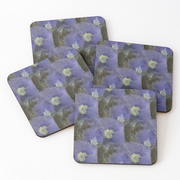 Item preview, Painterly Floral Abstract Pattern in Purple and Brown designed and sold by Artistestella.