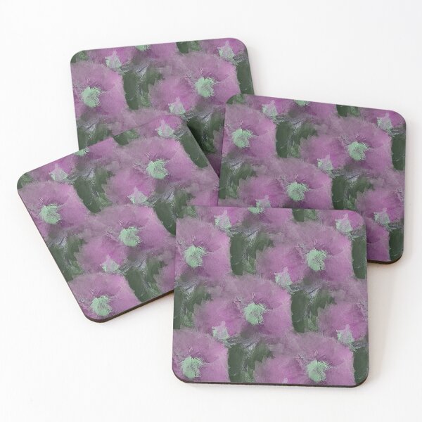 Item preview, Painterly Floral Abstract Pattern in Pink and Green designed and sold by Artistestella.