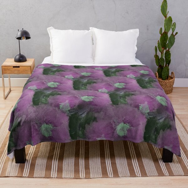 Item preview, Painterly Floral Abstract Pattern in Pink and Green designed and sold by Artistestella.