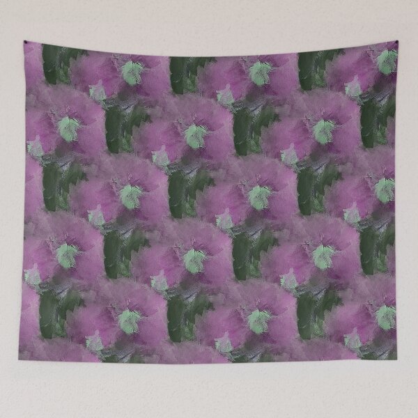 Item preview, Painterly Floral Abstract Pattern in Pink and Green designed and sold by Artistestella.