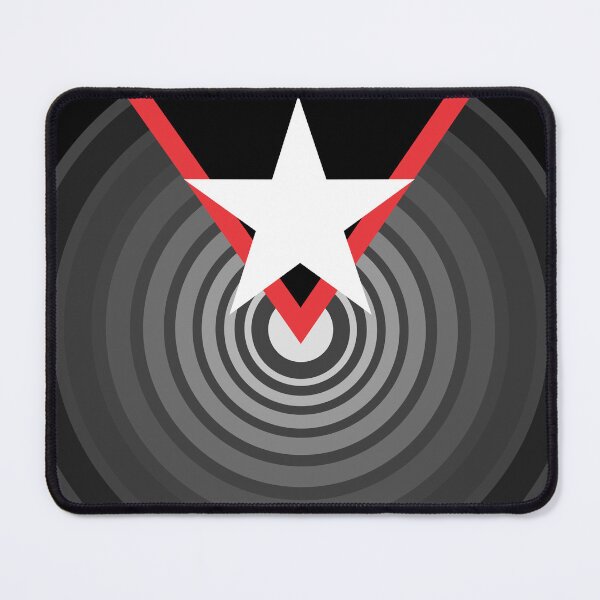 Item preview, CONCENTRIC BLACK CIRCLES + STAR - MINIMALIST GEOMETRY designed and sold by CuPensky.