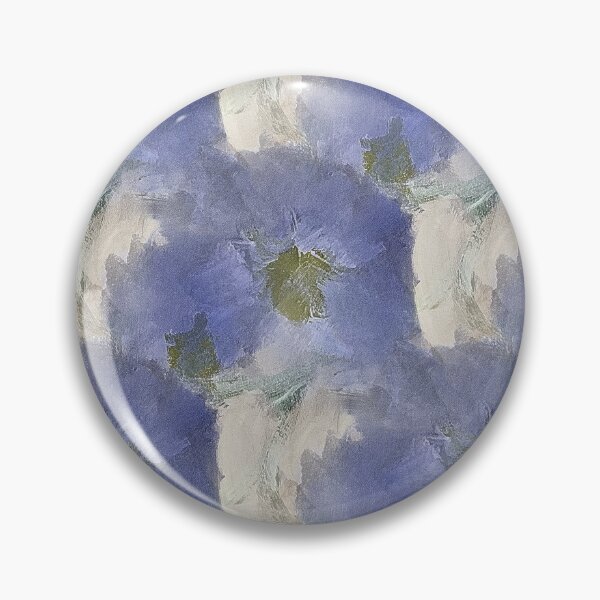 Item preview, Painterly Floral Abstract Pattern in Blue and White designed and sold by Artistestella.