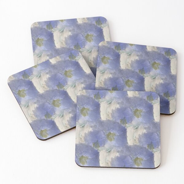 Item preview, Painterly Floral Abstract Pattern in Blue and White designed and sold by Artistestella.