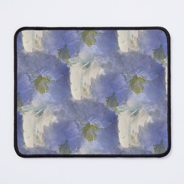 Item preview, Painterly Floral Abstract Pattern in Blue and White designed and sold by Artistestella.