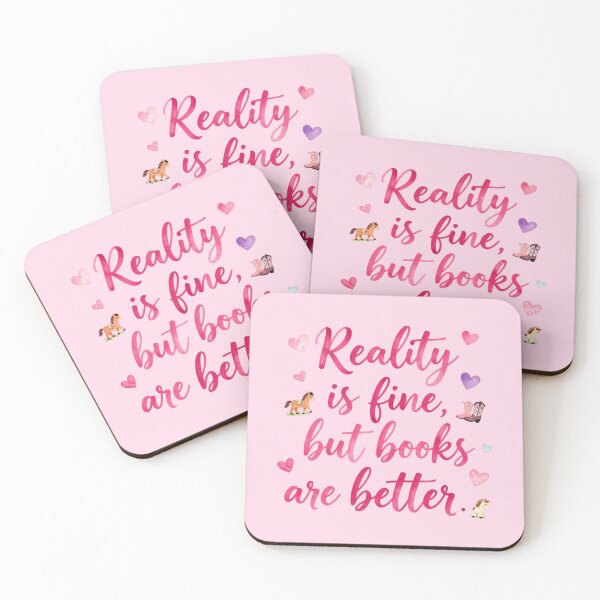 Item preview, Reality is fine, but books are better. designed and sold by bubblyrainbow.