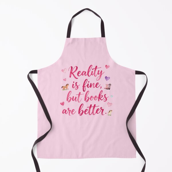 Item preview, Reality is fine, but books are better. designed and sold by bubblyrainbow.