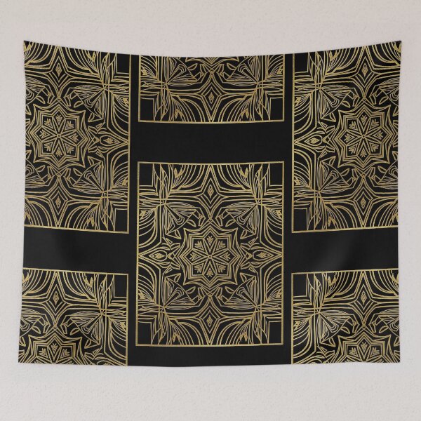 Item preview, Elegant Gold Geometric Abstract designed and sold by UrbanPrts.