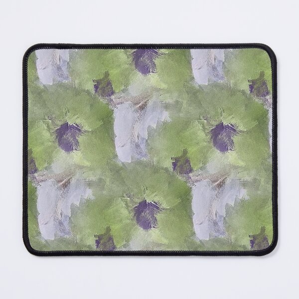 Item preview, Painterly Floral Abstract Pattern in Green and White designed and sold by Artistestella.