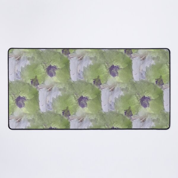 Item preview, Painterly Floral Abstract Pattern in Green and White designed and sold by Artistestella.
