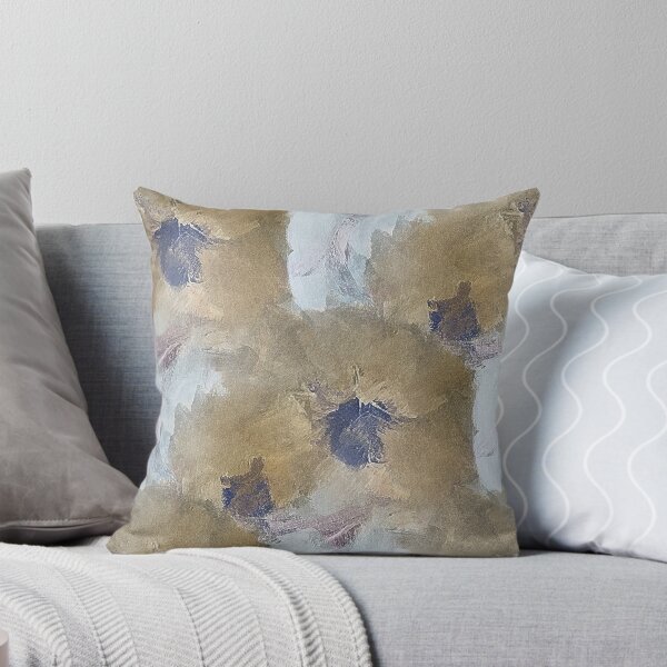 Item preview, Painterly Floral Abstract Pattern in Brown and White designed and sold by Artistestella.