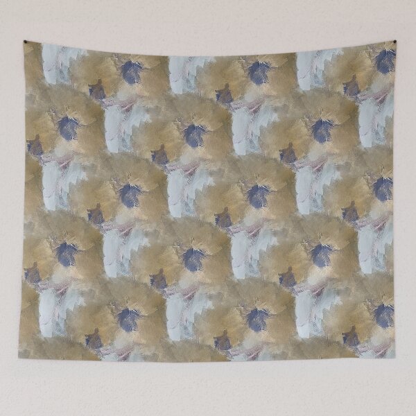 Item preview, Painterly Floral Abstract Pattern in Brown and White designed and sold by Artistestella.