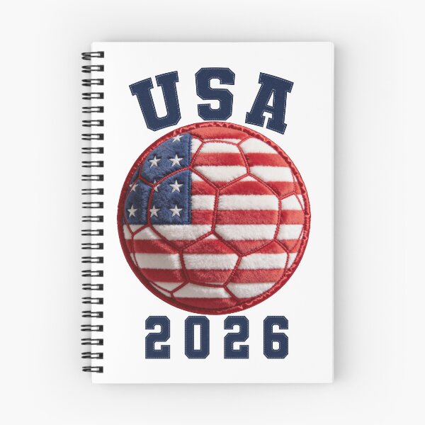 Item preview, USA Soccer 2026 Gear - Plush Ball Varsity Felt Patch designed and sold by thelexiverse.