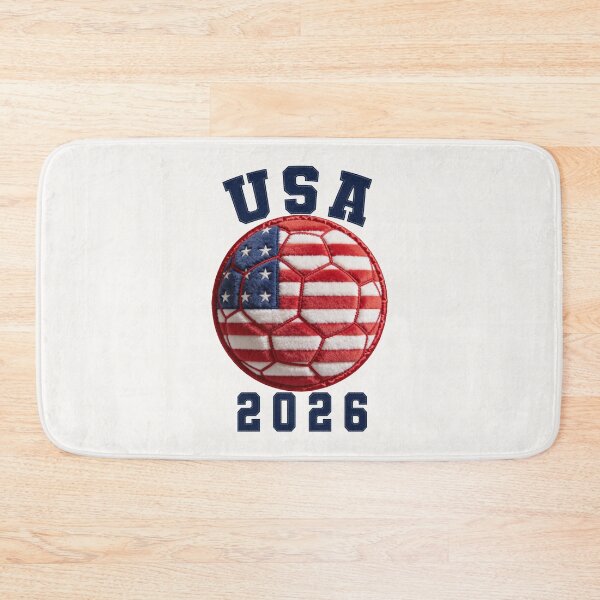 Item preview, USA Soccer 2026 Gear - Plush Ball Varsity Felt Patch designed and sold by thelexiverse.