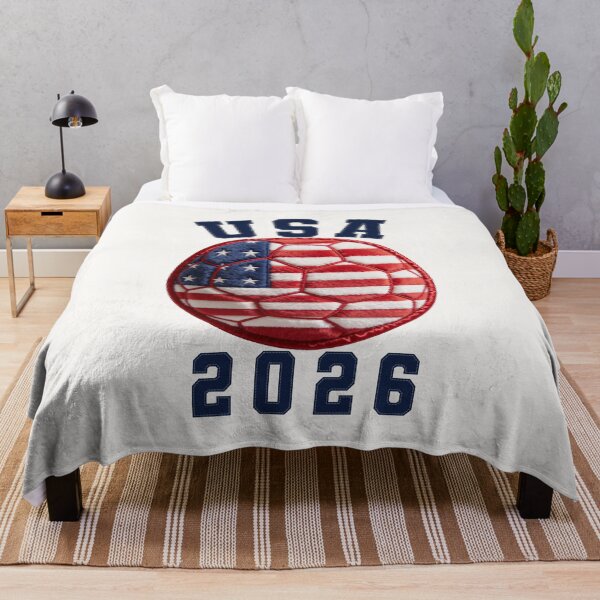 Item preview, USA Soccer 2026 Gear - Plush Ball Varsity Felt Patch designed and sold by thelexiverse.