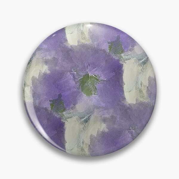 Item preview, Painterly Floral Abstract Pattern in Purple and White designed and sold by Artistestella.