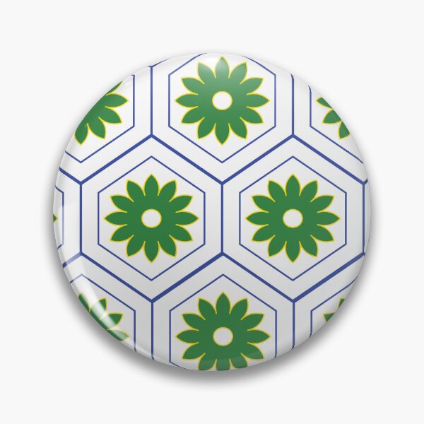 Item preview, Vintage Hexagon Floral Pattern designed and sold by AjjimaJKM.