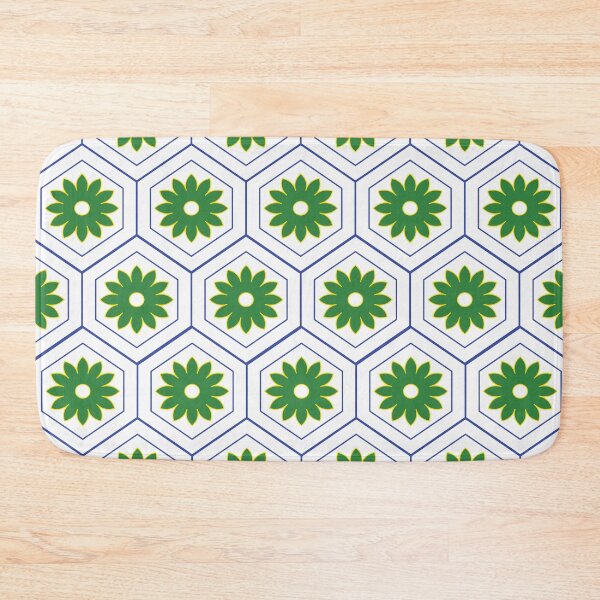 Item preview, Vintage Hexagon Floral Pattern designed and sold by AjjimaJKM.