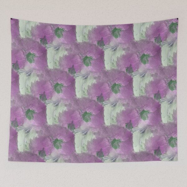 Item preview, Painterly Floral Abstract Pattern in Pink and White designed and sold by Artistestella.