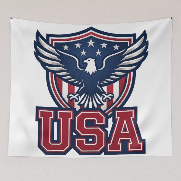 Item preview, Patriotic American Eagle Shield Bold Athletic Crest Vibe designed and sold by Pride Emblem Prints.