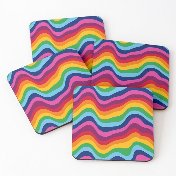 Item preview, Groovy Rainbow Wavy Pattern Retro designed and sold by YggOutfitters.