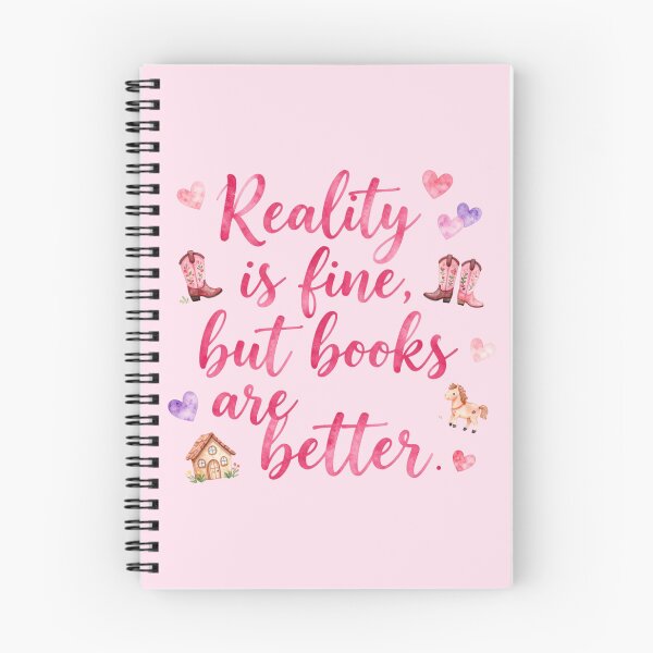 Item preview, Reality is fine, but books are better. designed and sold by bubblyrainbow.