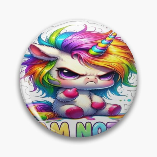 Item preview, grumpy rainbow unicorn designed and sold by Linders Lucious Looks.