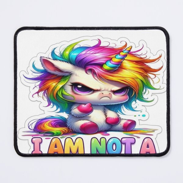 Item preview, grumpy rainbow unicorn designed and sold by Linder7878.