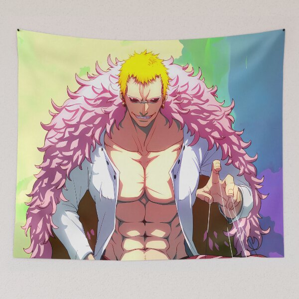 Item preview, Donquixote Doflamingo One Piece Colorful String Pose designed and sold by Spraykart.