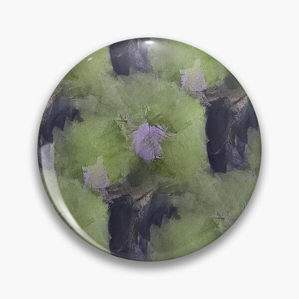 Item preview, Painterly Floral Abstract Pattern in Green and Purple designed and sold by Artistestella.