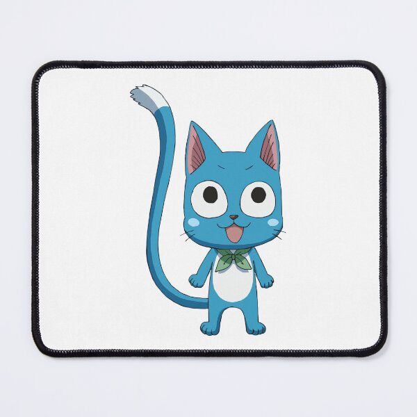 Item preview, (illustration)  The blue Cat Happy designed and sold by mohammeDRT.