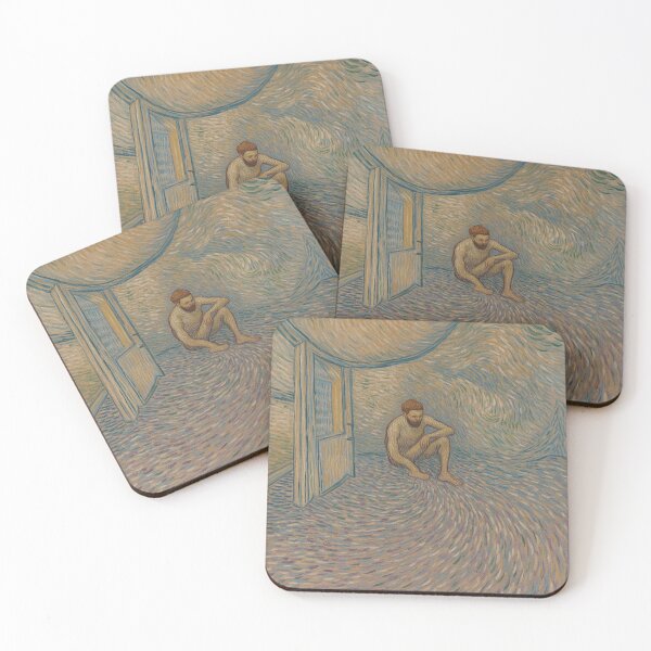Item preview, Van Gogh Gachet Portrait Inspired, Melancholic Figure Study Art Print designed and sold by LatentGoods.