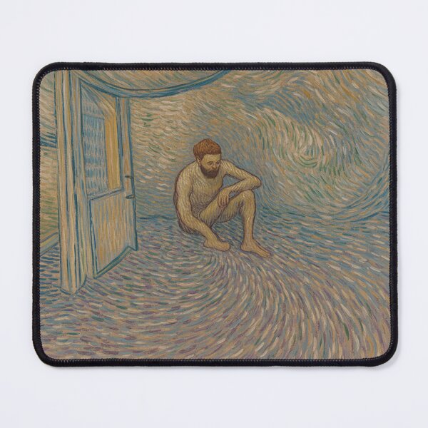 Item preview, Van Gogh Gachet Portrait Inspired, Melancholic Figure Study Art Print designed and sold by LatentGoods.