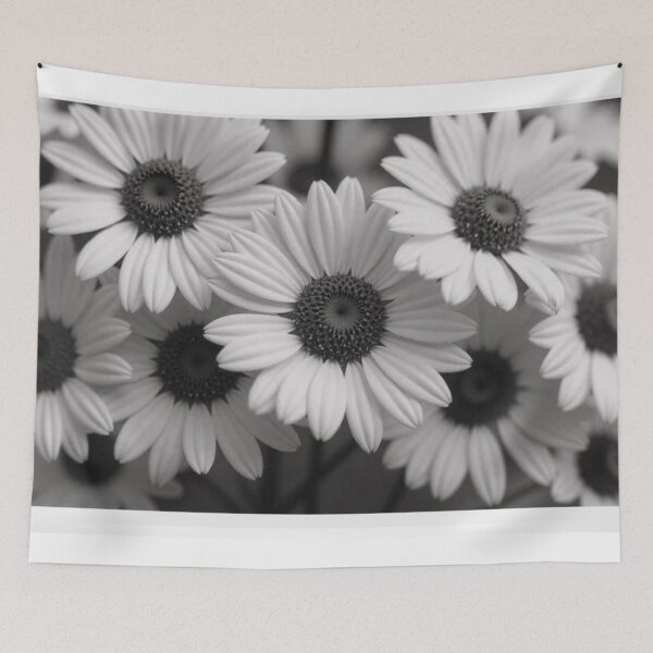 Item preview, Black and white daisy  designed and sold by Kari's shop.