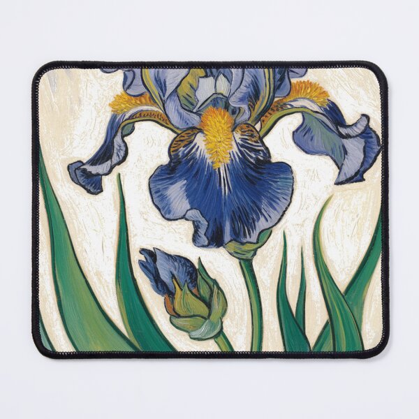 Item preview, Iris Study, Van Gogh Inspired Botanical Art Print designed and sold by LatentGoods.
