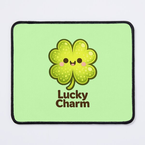 Item preview, Cute Clover Character — Lucky Charm designed and sold by DreamMachine69.