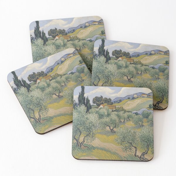 Item preview, Olive Grove Landscape, Van Gogh Inspired Art Print designed and sold by LatentGoods.