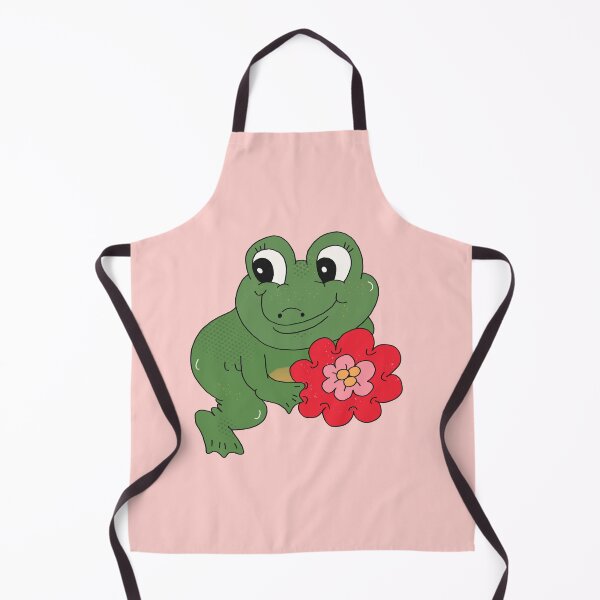 Item preview, Froggy with Flower (Pink) designed and sold by yellowflowerhut.