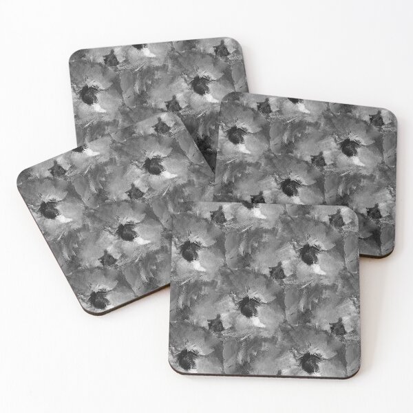Item preview, Painterly Floral Abstract Pattern in Gray designed and sold by Artistestella.