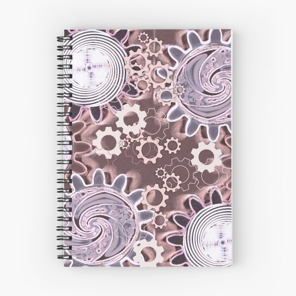 Item preview, Steampink Steampunk Pink Gear Swirls designed and sold by marigold corner design.