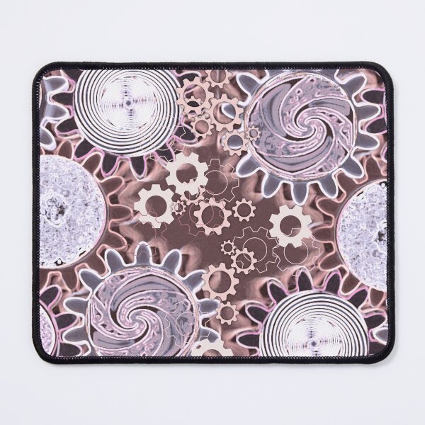 Item preview, Steampink Steampunk Pink Gear Swirls designed and sold by marigold corner design.