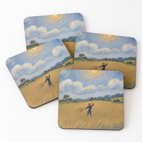 Item preview, The Sower Van Gogh Inspired, Golden Wheat Field Art Print, Impressionist Home Decor designed and sold by LatentGoods.