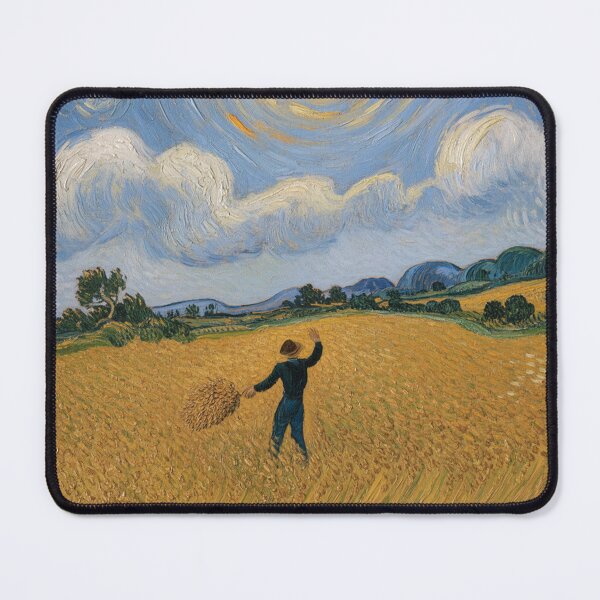 Item preview, The Sower Van Gogh Inspired, Golden Wheat Field Art Print, Impressionist Home Decor designed and sold by LatentGoods.