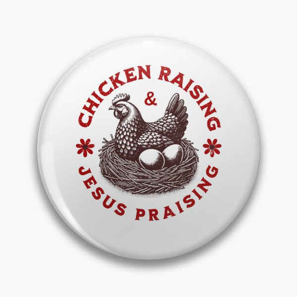 Item preview, Chicken Raising & Jesus Praising designed and sold by Ellafeingold.