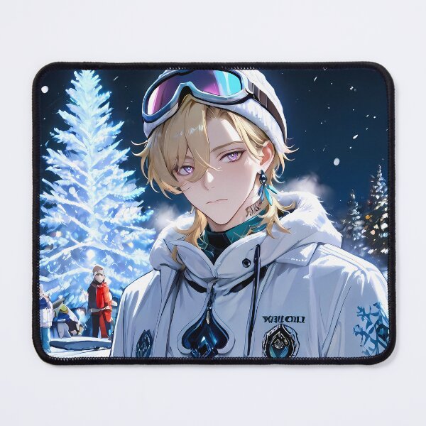 Item preview, Aventurine Honkai Star Rail Snowboard Under Winter Lights designed and sold by Spraykart.
